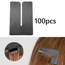100 Pieces Hair Extension Heat Protector Shield Wig Tool for Studio Salon