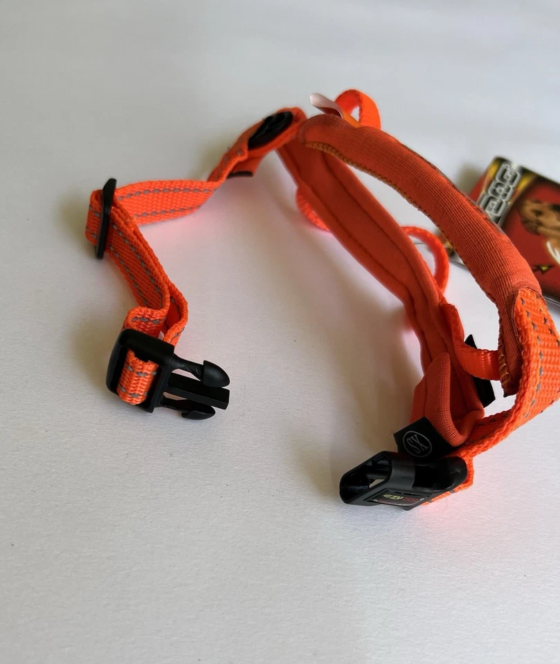Быстросъемная собачья сбруя EzyDog светоотражающая сильная регулируемая XS новая с ценниками оранжевая 🐶 - Изображение 3 из 4