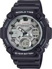 Casio AEQ-120W-7AV Ana Digi Sport Watch WR100 World Time Alarm Chrono NEW