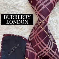 BURBERRY LONDON Used Necktie Tie Check SUITS Mens SILK Multicolor Luxury 44