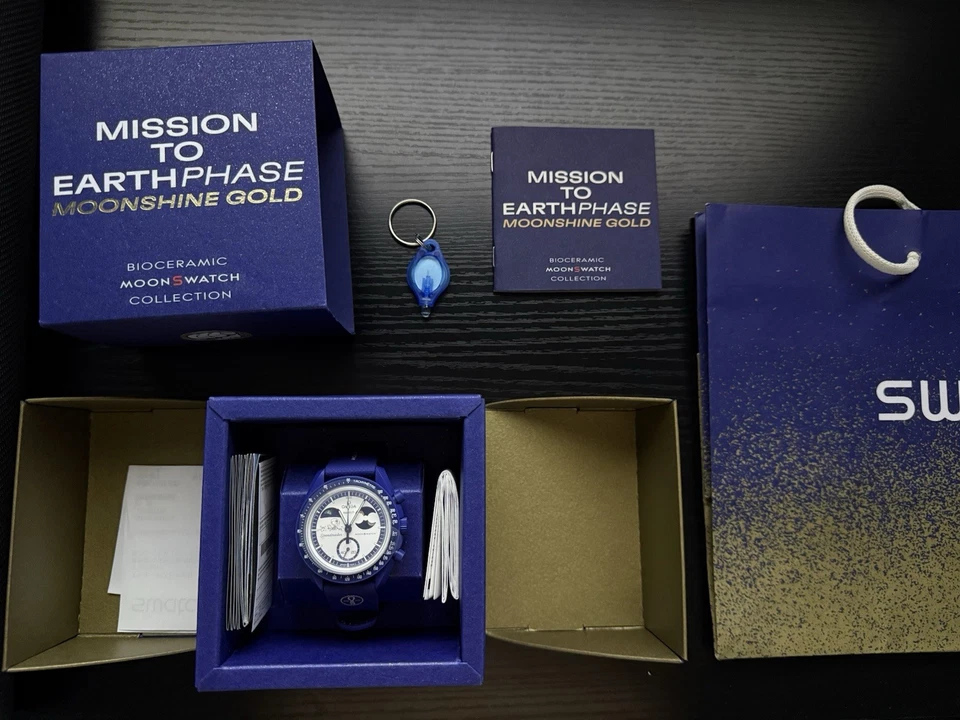 Omega × Swatch MoonSwatch - Misión a la fase terrestre “Beaver Moon” Edición Limitada Foto 3 de 4