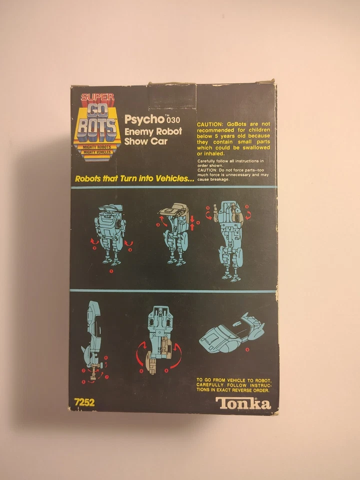 Super GoBots «Психо» #030 Tonka Bandai 1984 Enemy Robot Show автомобиль как новый в коробке - Изображение 3 из 4