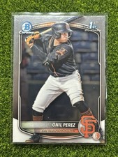 2025 Bowman Chrome Prospect Onil Perez #BCP-134 (RC) San Francisco Giants