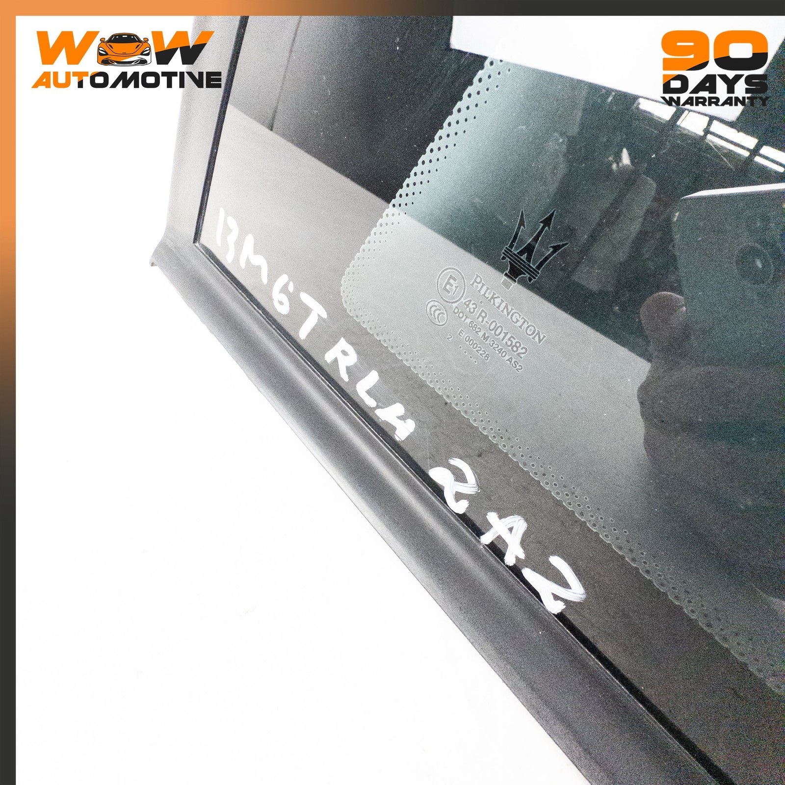 08-19 MASERATI GRANTURISMO S REAR LEFT DRIVER SIDE QUARTER WINDOW GLASS OEM