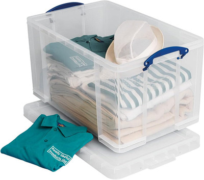Really Useful Aufbewahrungsbox aus Kunststoff 84 Liter transparent