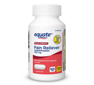 Equate Extra Strength Acetaminophen Caplets, 500 mg, 200 Count