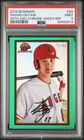 2019 Bowman #SO Shohei Ohtani 30th Anv. Chrome Green Refractor #'d /99 PSA 9