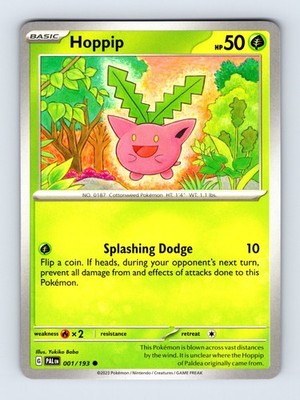 Hoppip - Paldea Evolved 001/193 - Common - NM - Pokémon