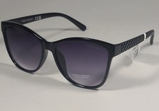 Vince Camuto VC1063 OX Cat Eye Sunglasses Shiny Black Frame Smoke Gradient Lens