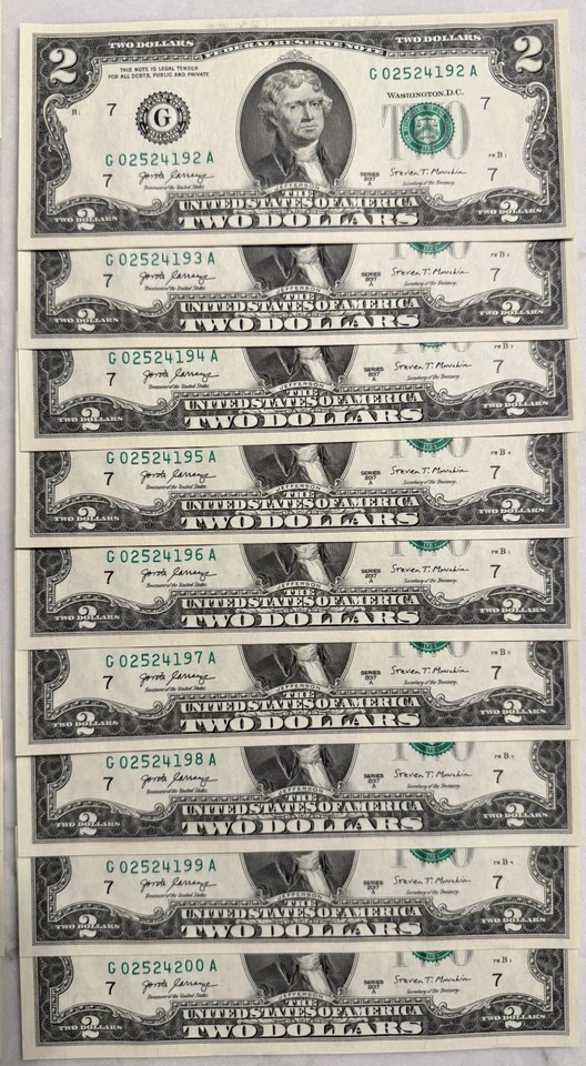 19 Consecutive $2 Bills - Image 3 of 3
