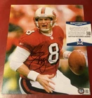 BAS COA STEVE YOUNG SIGNED 8x10 49ers FOOTBALL PHOTO BECKETT