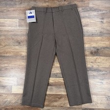 Vintage Levi's Action Pants Mens 38x29 Brown Gray Polyester Straight USA NEW