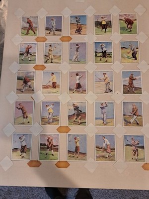 1930 Wills Cigarette Set Hagen- Braid - Vardon - Complete Set