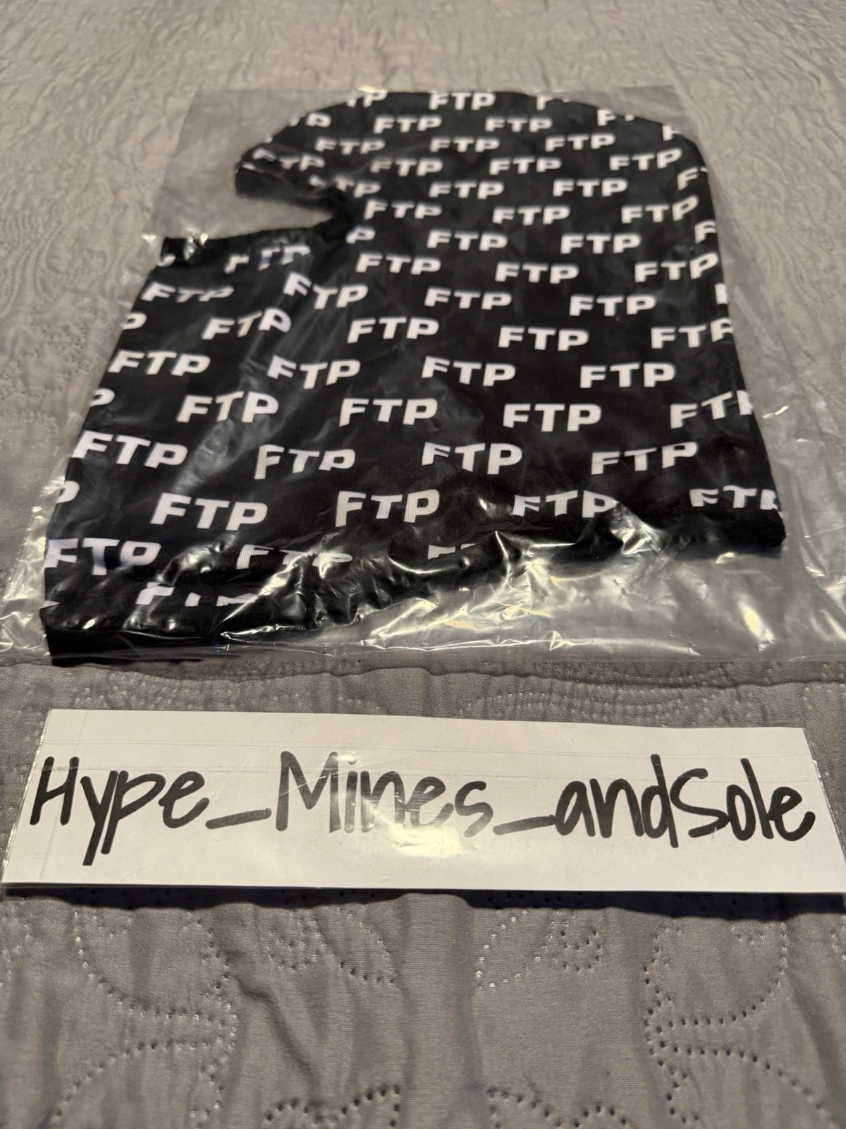 IN HAND New in Bag FTP ALL OVER BALACLAVA One Size Black