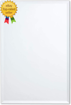 Frameless Rectangle Mirror 24'' X 36'' Bathroom Wall Mirror W/Beveled Edge