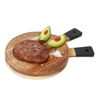 Oleio 2Er-Set Schneidbretter Aus Massivem Akazienholz, Durchmesser 20 Cm