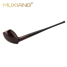 Churchwarden Pipe Long Acrylic Stem Tobacco Smoking Pipe Handmade BriarWood Pipe