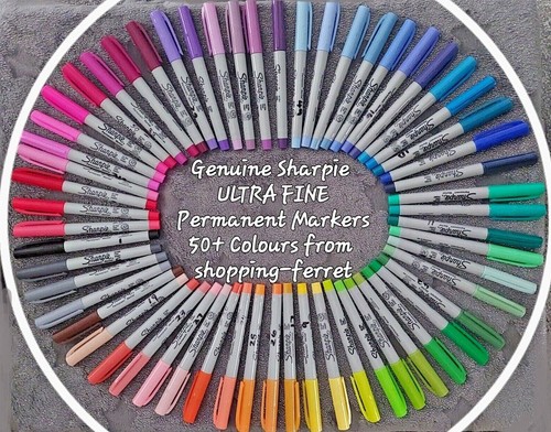 Sharpie ULTRAFINE Permanent Marker Pen 60+ Colours! ULTRA FINE POINT Genuine, x1 - Picture 4 of 72