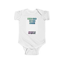 Funny Infant Bodysuit for New Parents, Baby Shower Gift, Cute Baby Outfit, Mom