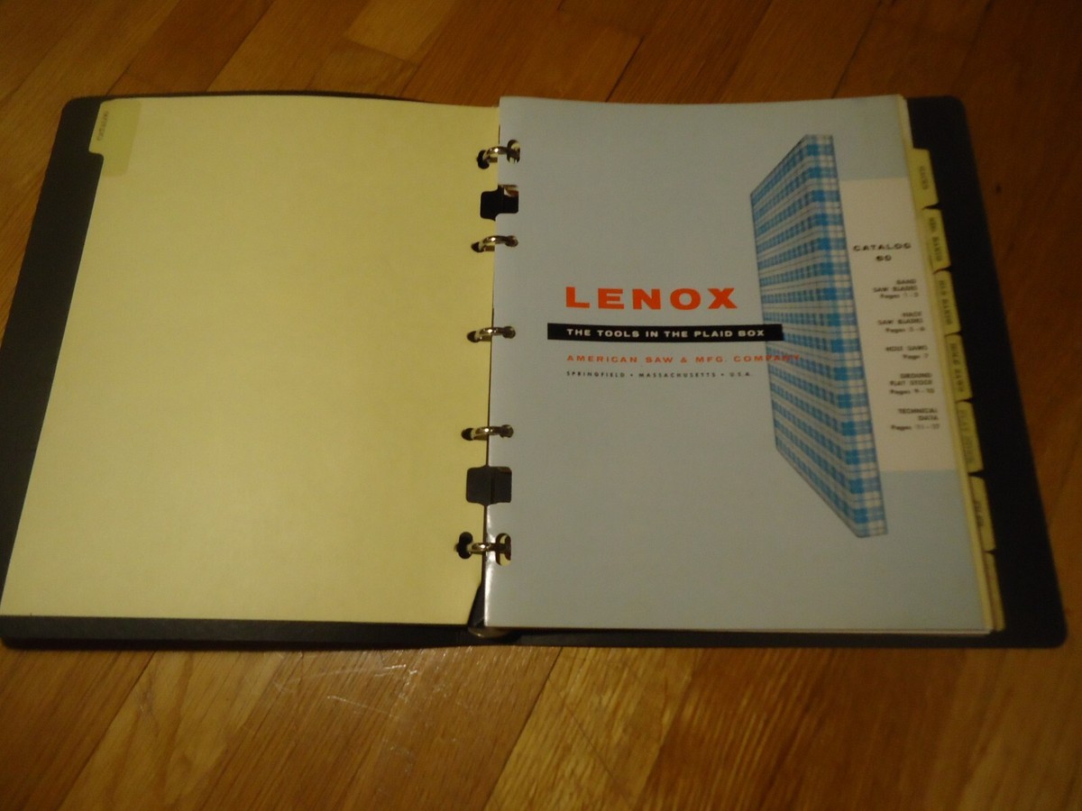 Vintage 1957 LENOX Catalog - binder style | eBay