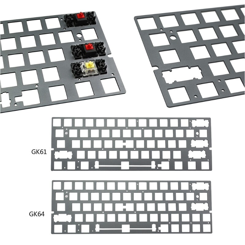 Mechanical Keyboard DIY CNC 60% Plate Anode Aluminum Drawing Concurrence