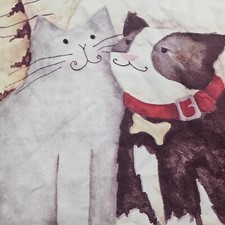 Cats Cats Cats Hearts Hearts Hearts House Flag 38"L x 27"W Flower Buds