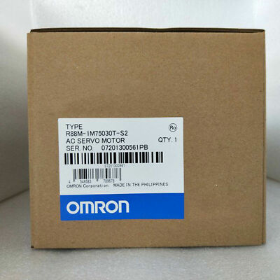 One Omron R88M-1M75030T-S2 Servo Motor New In Box Expedited Shipping