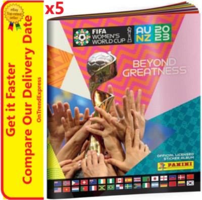 5x Panini FIFA Women's World Cup Australia New Zealand 2023 Blank Sticker Album