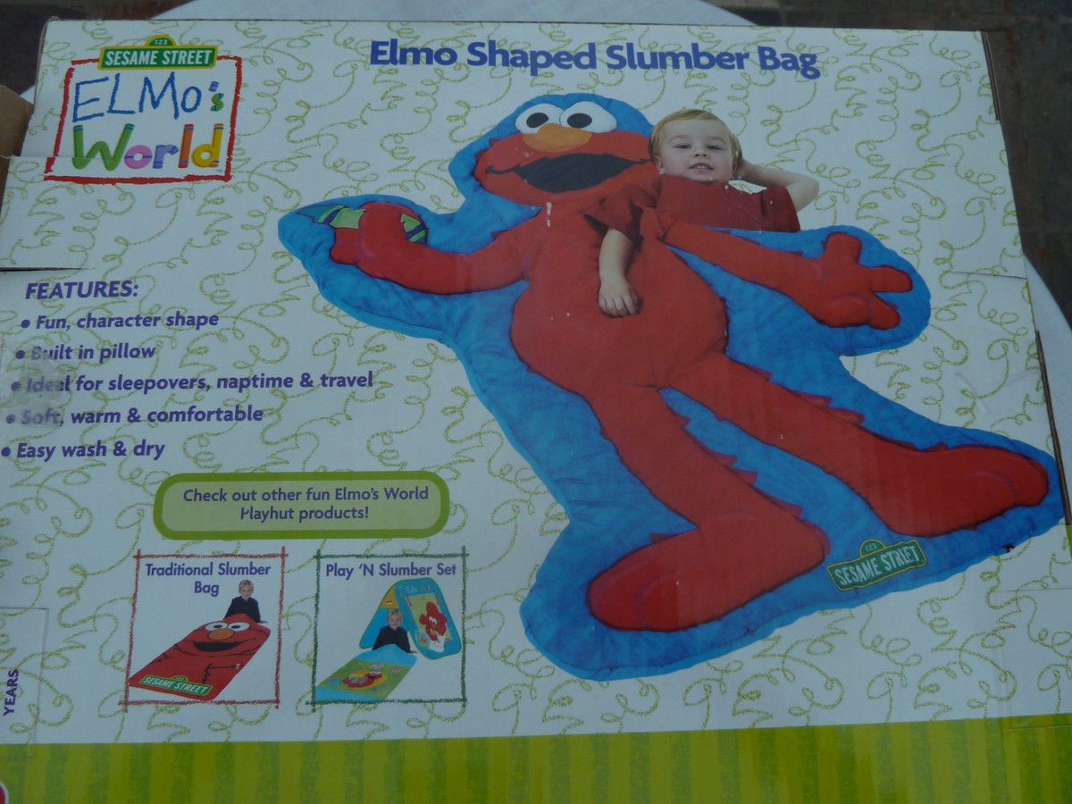 Vintage 2004 Playhut ELMO Shaped Sleeping/Slumber Bag/Childs Nap