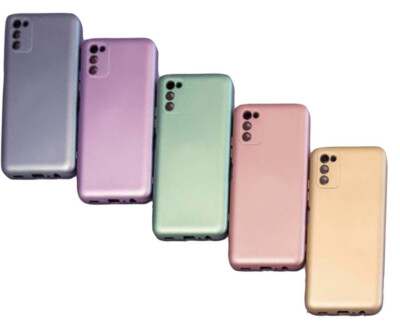 Handyhülle für iPhone 13 14 Pro Max Samsung S22 S23 Ultra A14 A32 A34 Metallic