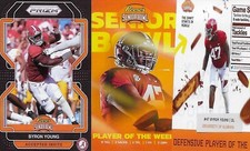 (3) 2023 SENIOR BOWL ALABAMA BYRON YOUNG LAS VEGAS RAIDERS ROOKIE POTW LOT