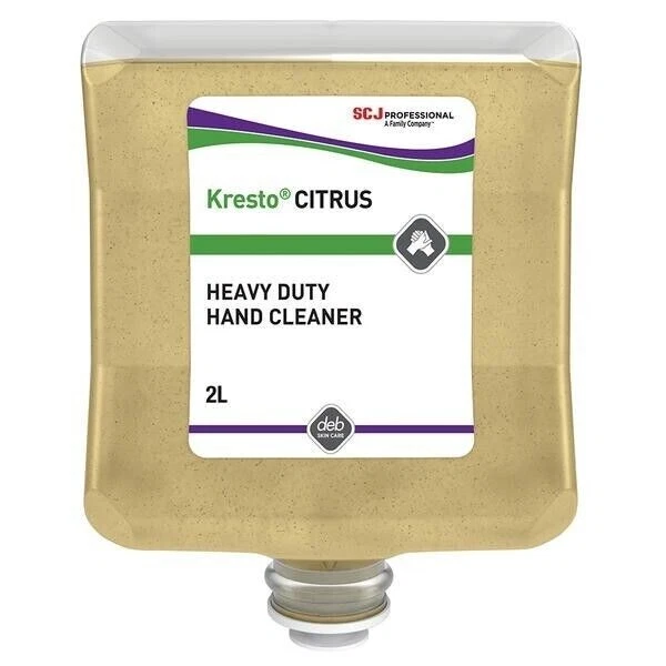 DEB SCJ Deb Kresto Citrus Heavy Duty Hand Cleaner 2 Litre Cartridge SCJ Professional