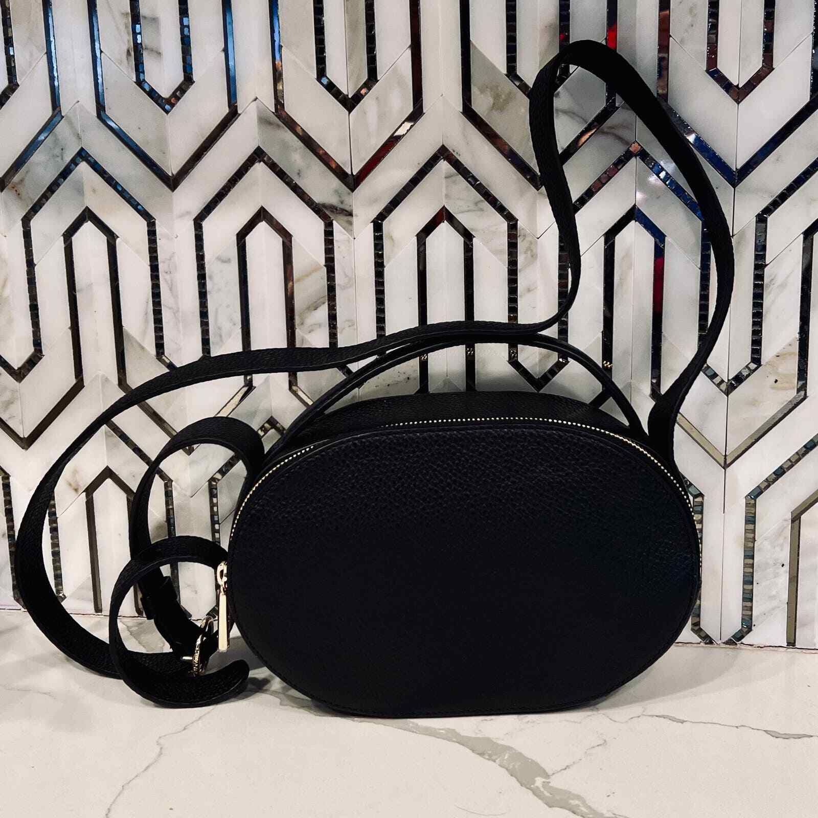 Cuyana Black Leather Top Handle Crossbody Bag eBay