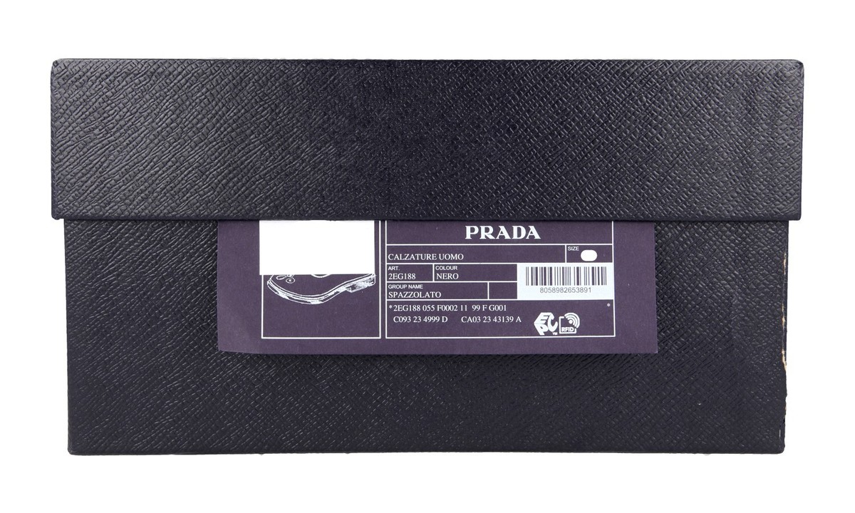 PRADA OXFORD DRESS SHOES DOUBLE SOLE 2EG188 BLACK LEATHER NEW | eBay