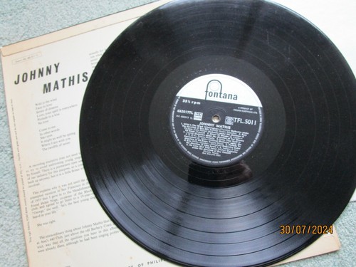 JOHNNY MATHIS JOHNNY MATHIS Fontana TFL 5011 MONO VINYL LP Album - Picture 3 of 4