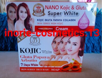 Nano Kojic & Gluta Super White Papaya Collagen Combo /7 Days White