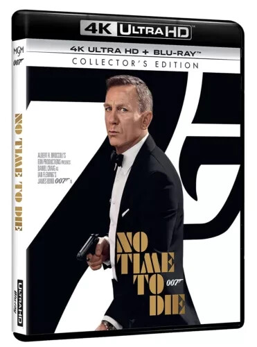 No Time to Die Collector's Edition 4K Ultra HD + Blu-Ray Disc BLU RAY NUOVO