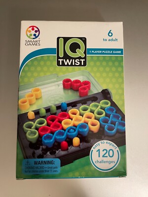 New In Box Lot of 2 IQ Twist Smart Games Ages 6 to Adult 1 Player Puzzle Games