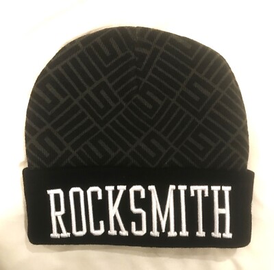 New Rocksmith Beanie Black Gray Winter Skull Cap Winter Hat NWOT Ubisoft Music