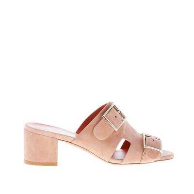 SANTONI Womens Sandal Slide Powder Buckle Buckle 5.5 Heel
