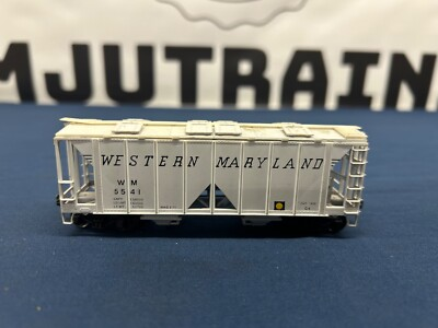 #ad Bowser HO Western Maryland #5541 70 Ton 2 Bay Hopper Car 55651 NO BOX $19.99