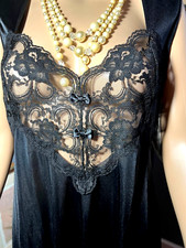Vintage Nightgown Soft Moments New York Large NWT Black