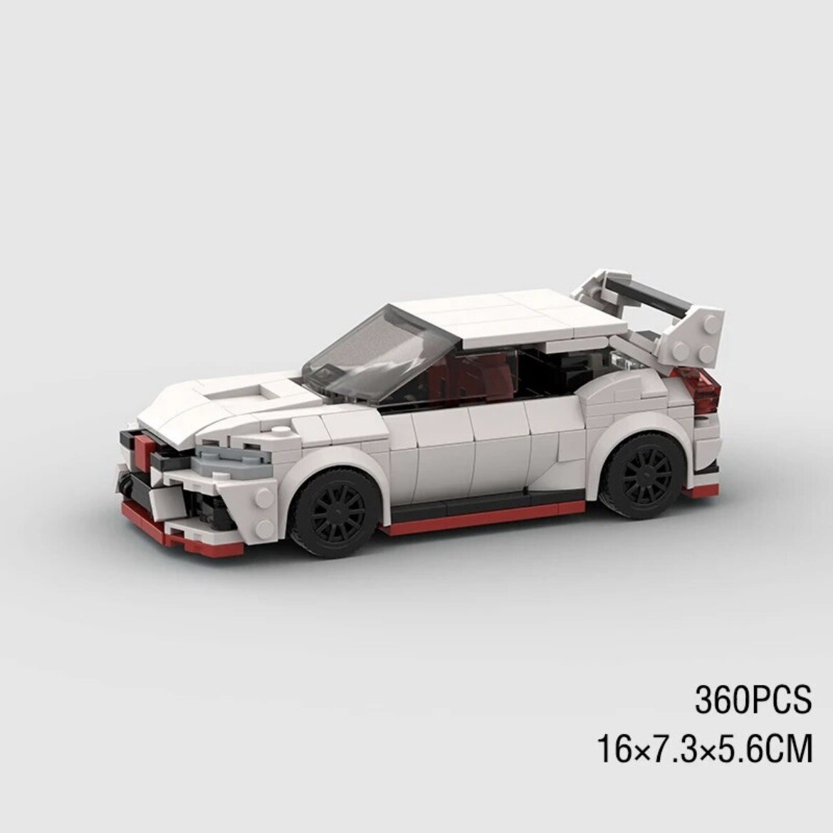 Brick Works White Honda Civic Type R MOC LEGO Building Bricks