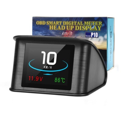 HUD P10 OBD2 Smart Digital Meter Head Up Display Auto Navigator für Auto Sicher