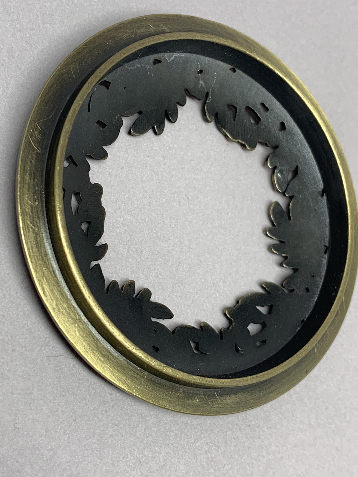 Yankee Candle Topper Holly Berries Gold Holiday Xmas Elegant Gold Fancy