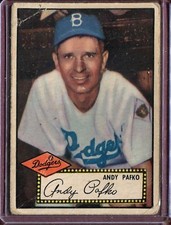 1952 Topps 1A Andy Pafko Black Back Back POOR #D102628