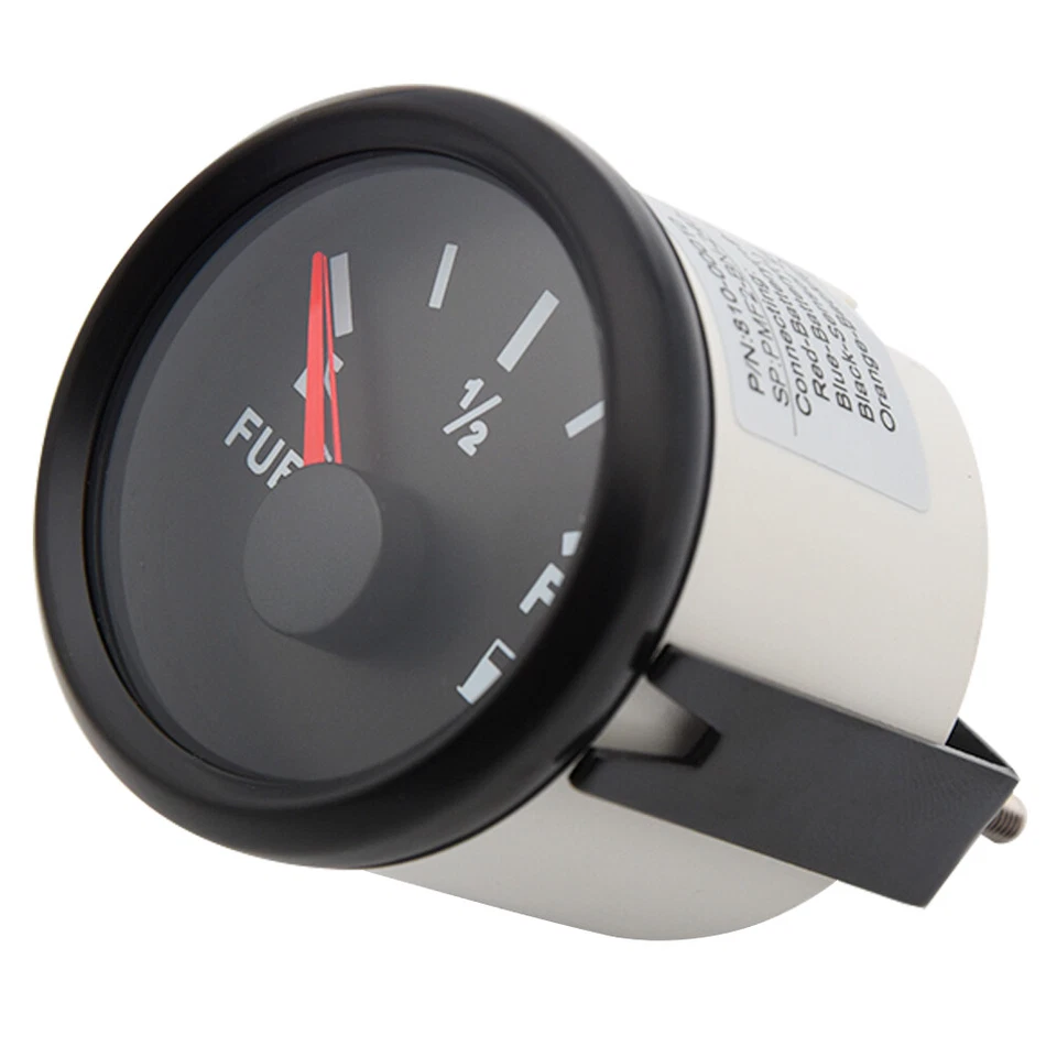 52mm Black Fuel Level Gauge 240-33ohm For Motorcycles Boat Car Truck ATV SUV - Image 3 of 4