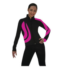 Chloe Noel Swirls Figure Skating Jacket Child Xl / Adult Sizes, 3 Colours J26
