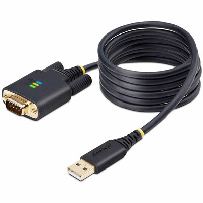StarTech 6.6ft (2m) USB to Serial Adapter Cable, USB-A to DB9 RS232