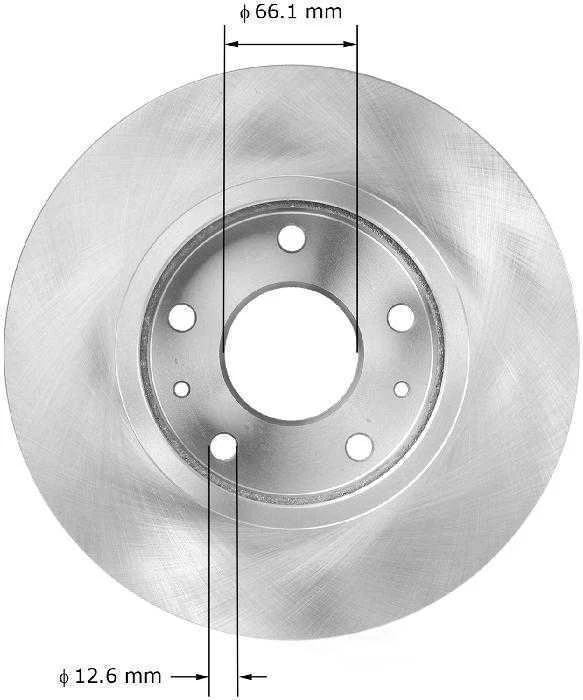 Rotor de freno de disco Bendix PRT5580 para Land Rover Freelander 02-05 Foto 2 de 3